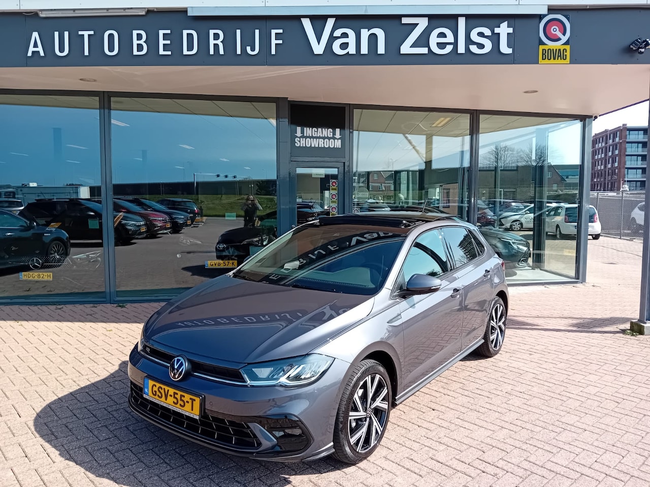 Volkswagen Polo - 1.0 TSI 3x R-Line Business Automaat, Climatronic, Carplay/android auto, Panoramisch schuif - AutoWereld.nl