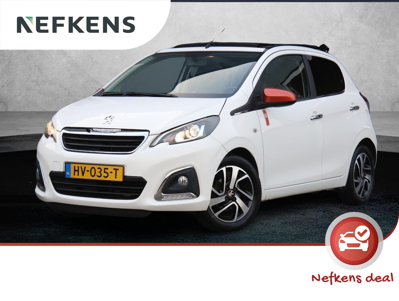 Peugeot 108 - 1.2 Puretech TOP! Roland Garros Limited Edition | Apple Carplay | Schuifdak | 16 inch LMV - AutoWereld.nl