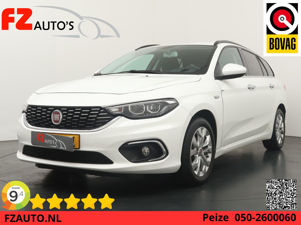 Fiat Tipo Stationwagon - 1.4 T-Jet 16v Business Lusso - Navigatie - Camera - Stoelverwarming - Trekhaak - AutoWereld.nl