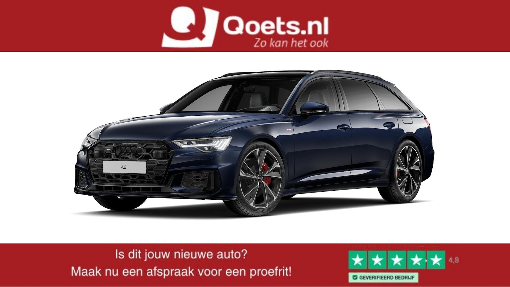 Audi A6 Avant - 55 TFSI e quattro Pro Line S Competition Trekhaak - Panoramadak - Adaptieve Cruise Control - AutoWereld.nl