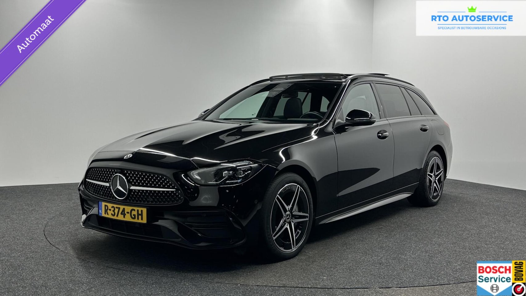 Mercedes-Benz C-klasse Estate - 300 e AMG Line PANO CAMERA LEER NIGHT PAKKET. - AutoWereld.nl