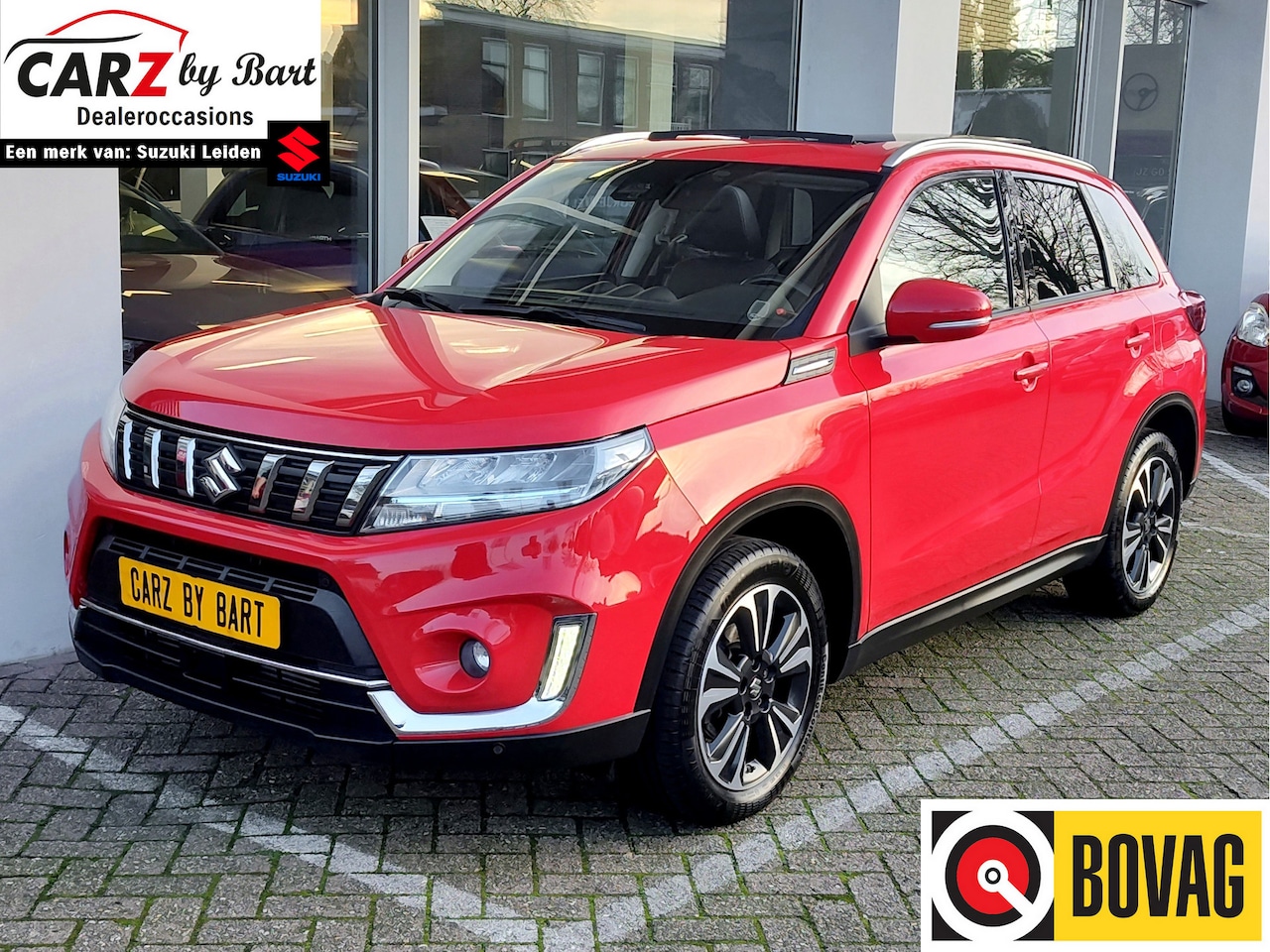 Suzuki Vitara - 1.4 BOOSTERJET STYLE SMART HYBRID ALLGRIP Open dak | Trekhaak | 4x4 | Dodehoeksens. - AutoWereld.nl
