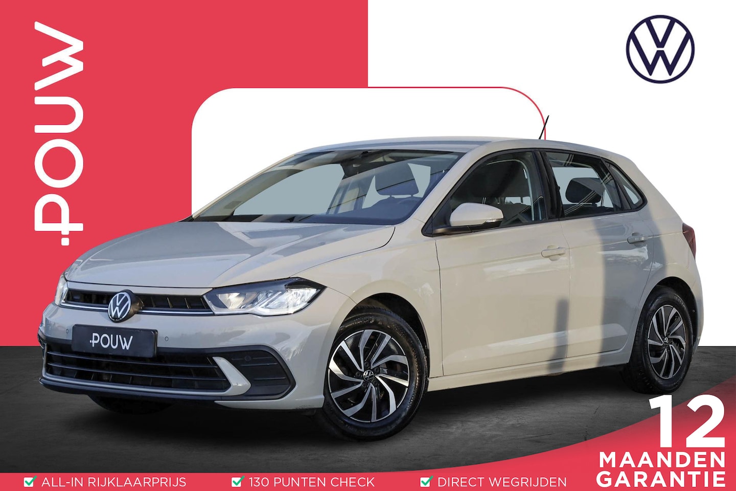 Volkswagen Polo - 1.0 TSI 95pk Life | Adaptieve Cruise Control | App Connect | Airco - AutoWereld.nl