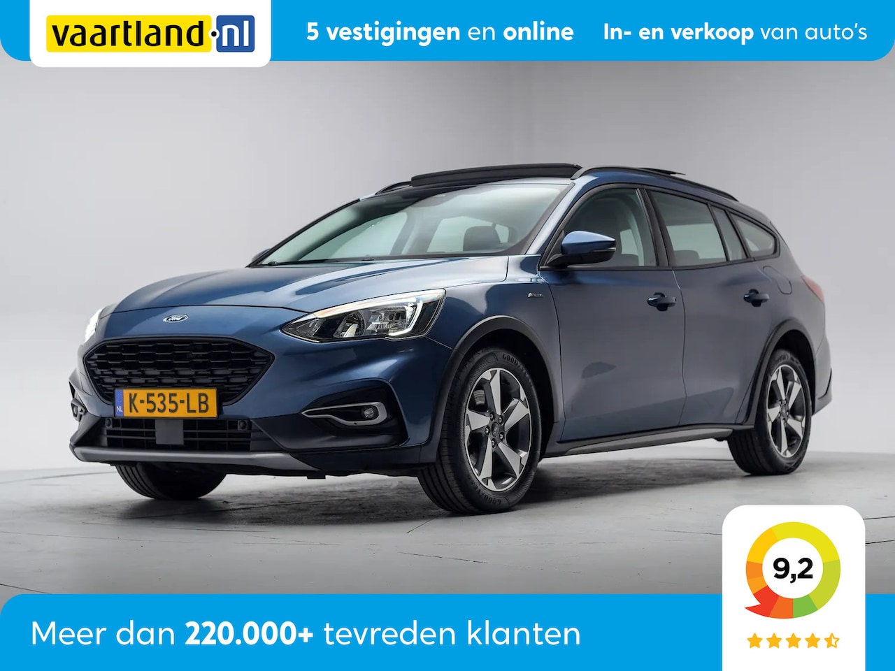 Ford Focus Wagon - 1.0 EcoBoost Hybrid 125pk Active Business [ Panorama B&O Trekhaak ] - AutoWereld.nl
