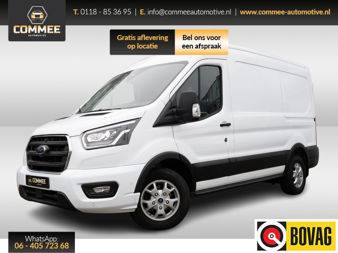 Ford Transit - 350 2.0 TDCI L2H2 Limited Automaat Inrichting I NAV I CAM I Standkach I Bi-Xenon - AutoWereld.nl