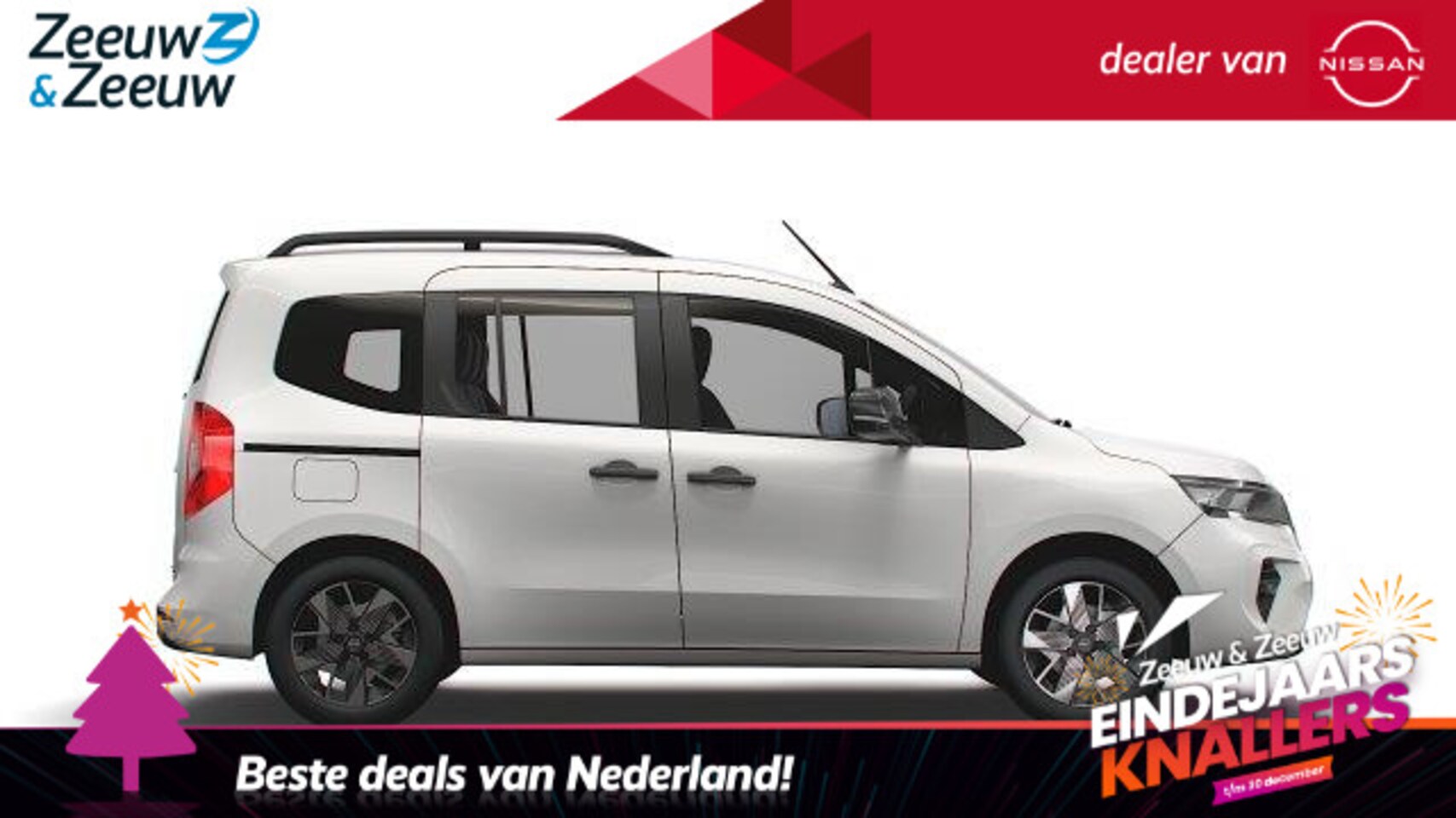 Nissan Townstar Evalia - Tekna 7 ZITS L2 45 kWh | 100% ELECTRISCHE 7 ZITTER | - AutoWereld.nl