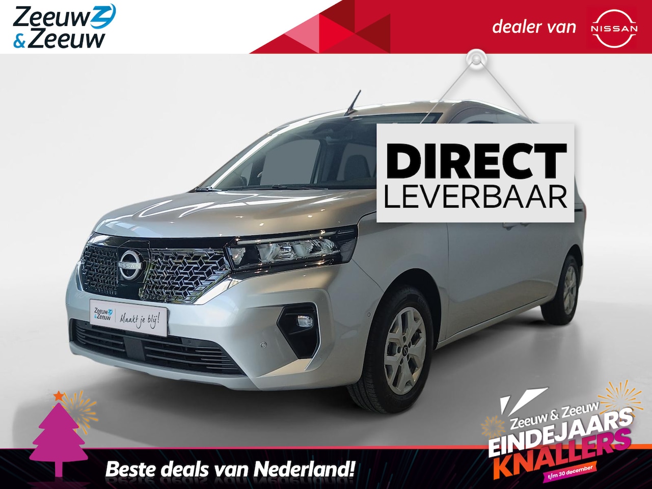 Nissan Townstar Evalia - N-Connecta L2 45 kWh 122PK AUTOMAAT -persoons*Multi functioneel*€4000,- VOORRAADKORTING*Ac - AutoWereld.nl