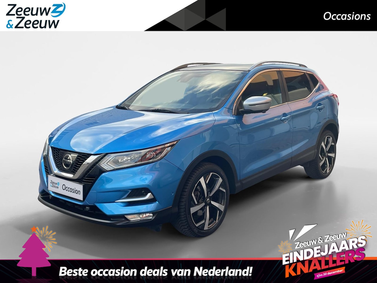 Nissan Qashqai - 1.2 Tekna + | Leder| Memory seats | Panoramadak |Stoel-en vooruitverwarming | Dode hoek se - AutoWereld.nl