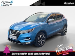 Nissan Qashqai - 1.2 Tekna + | Leder| Memory seats | Panoramadak |Stoel-en vooruitverwarming | Dode hoek se
