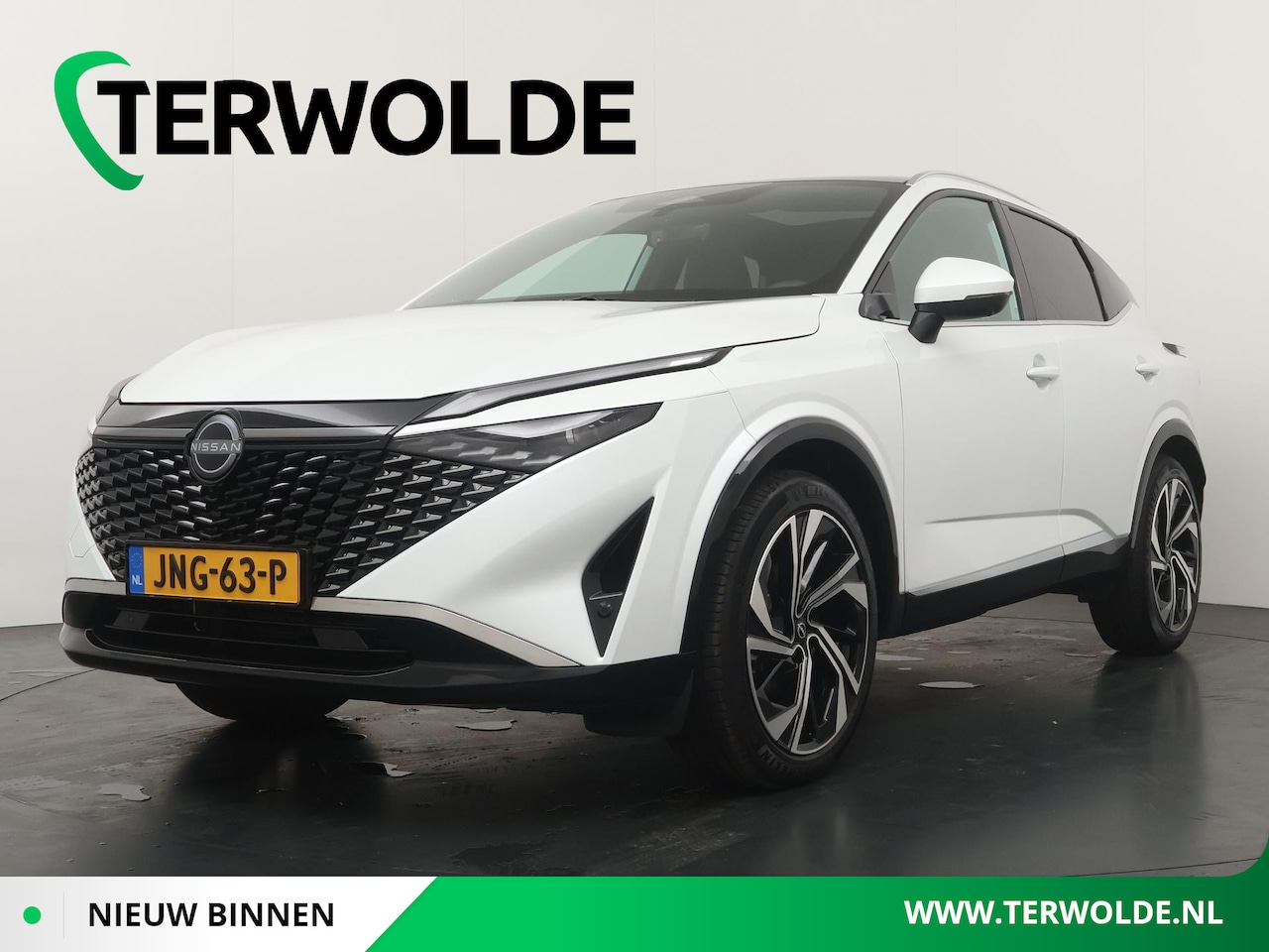 Nissan Qashqai - 1.3 MHEV Xtronic Tekna Plus | AUTOMAAT | Lederen Bekl. | Panoramadak | Head-Up | BOSE Audi - AutoWereld.nl