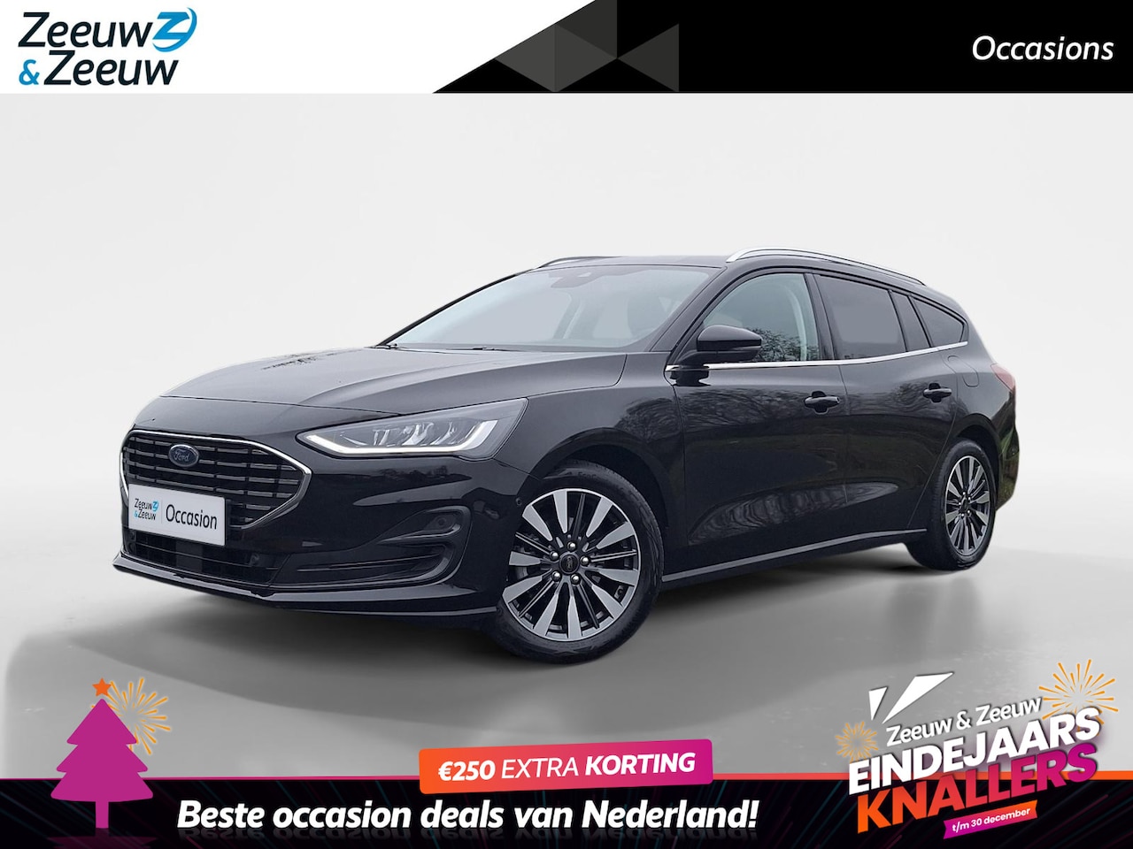 Ford Focus Wagon - 1.0 EcoBoost Hybrid Titanium X | NL Auto | Winterpack | Climate Control | Camera | Pakeers - AutoWereld.nl