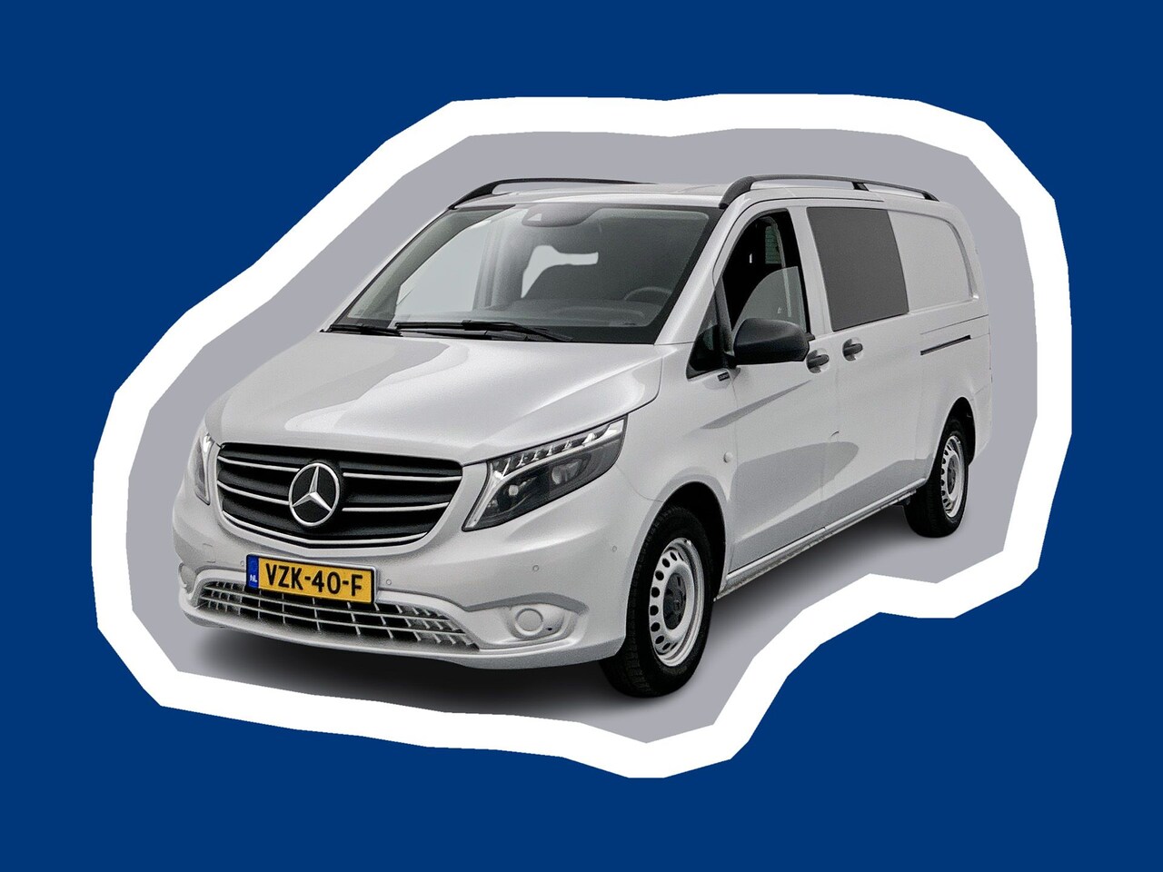 Mercedes-Benz Vito - 114 CDI DC Extra Lang Dubbele Cabine Led koplampen Trekhaak Apple Carplay/Android Auto Bet - AutoWereld.nl