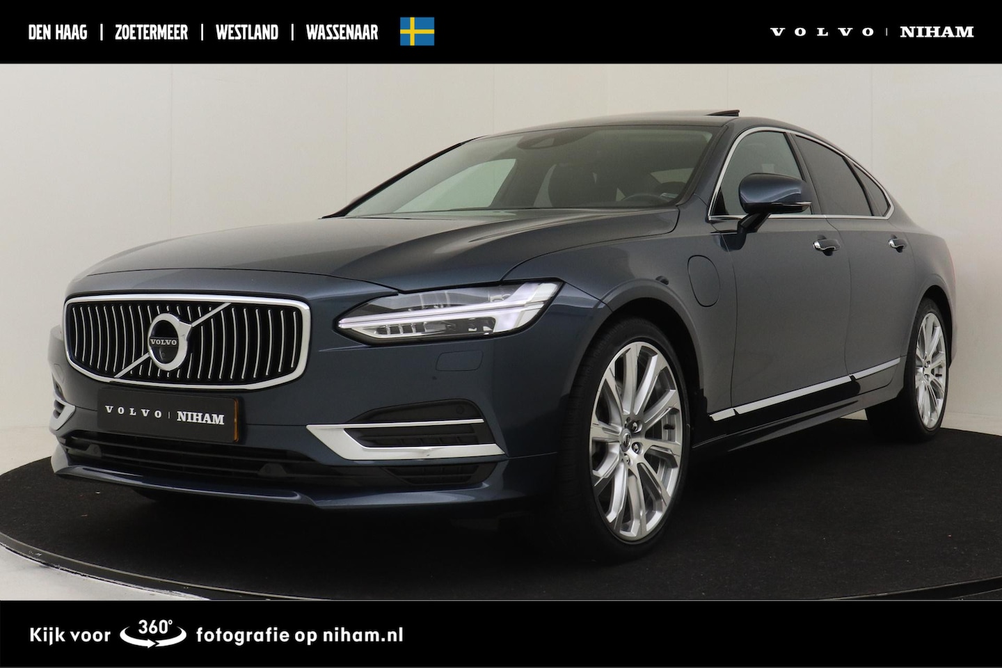Volvo S90 - T8 RECHARGE AWD INSCRIPTION -PANO.DAK|BOWERS&WILKINS|360°CAM|HEAD-UP DISP.|GEVENT.LEDER+MA - AutoWereld.nl