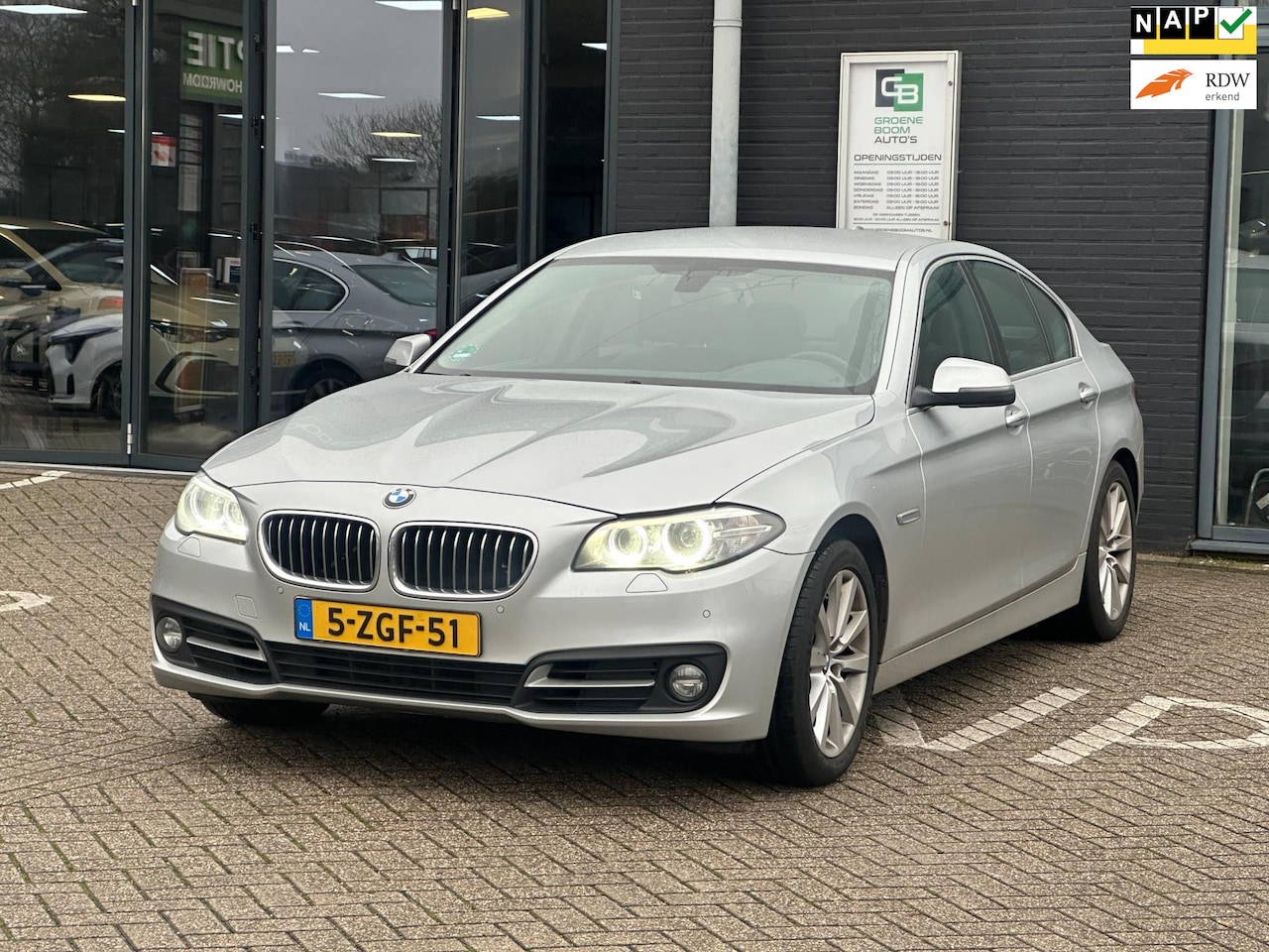 BMW 5-serie - 518d Executive/2E EIG/NAVI/LEDER/AUTOMAAT/NETTE STAAT!! - AutoWereld.nl