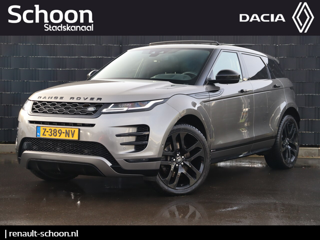 Land Rover Range Rover Evoque - 2.0 P300 AWD R-Dynamic HSE | Leder | Panoramadak | Meredian | Memory | HUD | Elek. Trekhaa - AutoWereld.nl