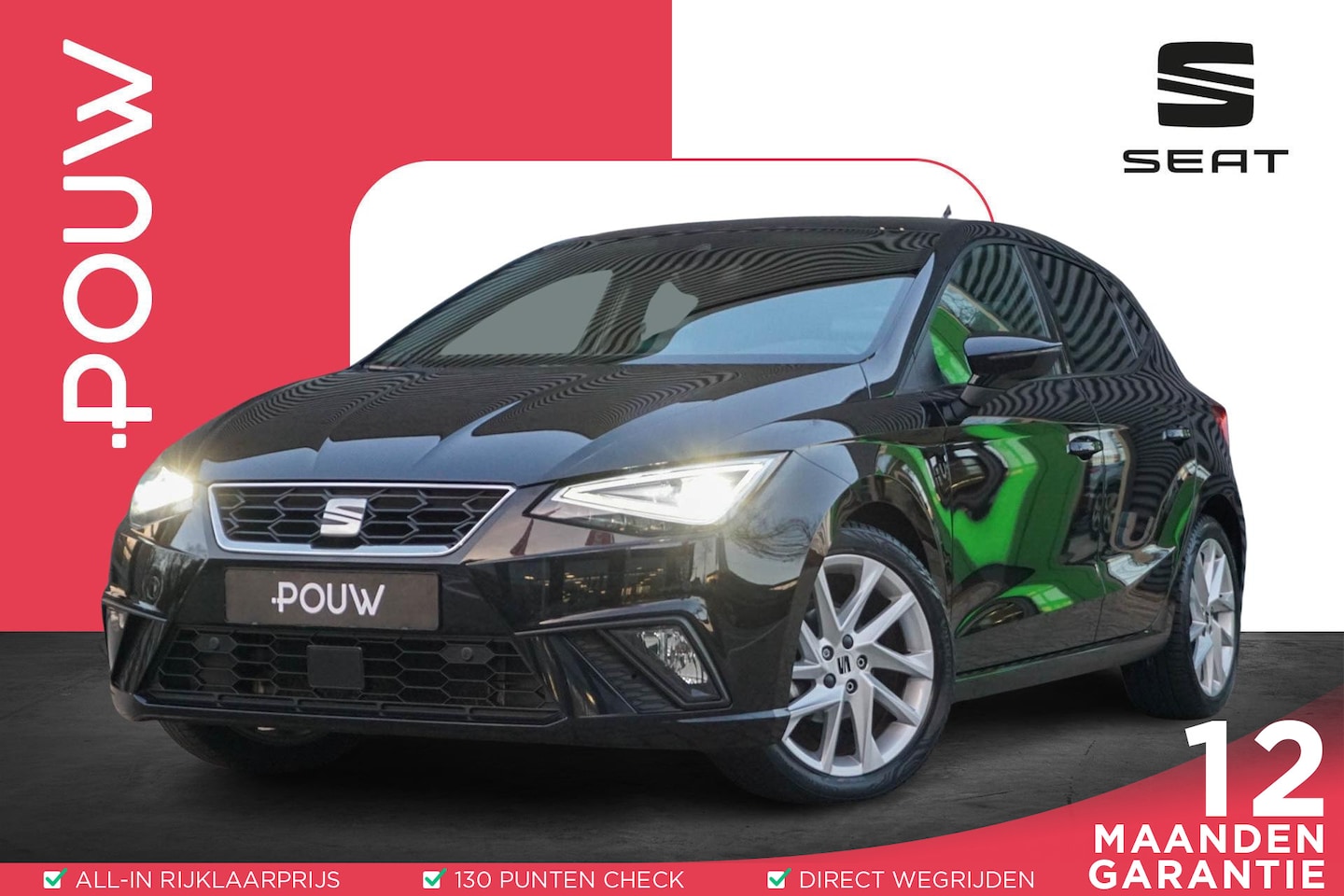 SEAT Ibiza - 1.0 EcoTSI 95pk FR Business Intense | Adaptive Cruise Control | Stoelverwarming | Achterui - AutoWereld.nl