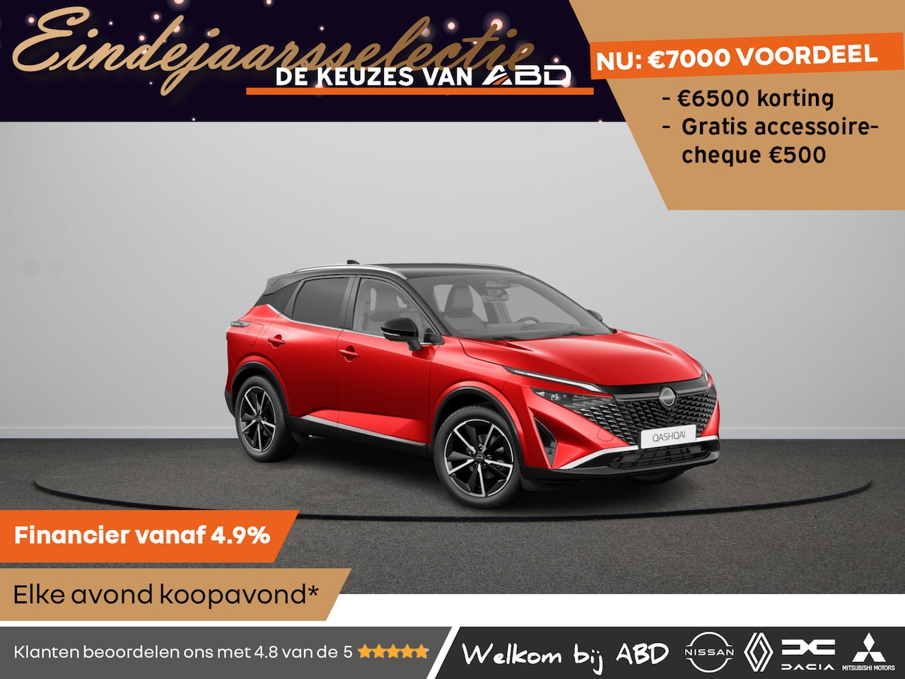 Nissan Qashqai - Tekna Plus + Two Tone Mild-Hybrid 158 Xtronic | 12.3" TFT digitale cockpit | Automatische - AutoWereld.nl