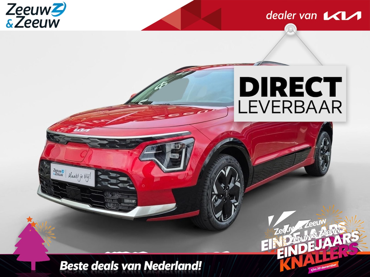 Kia Niro EV - Plus 64.8 kWh | Airco | Navi | Camera | Privacyglass | NIEUW OP VOORRAAD | €7777,- Inruilk - AutoWereld.nl