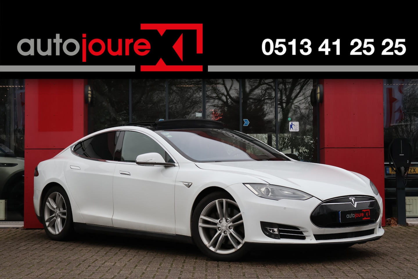 Tesla Model S - 70D Base | Origineel NL | Marge | Panoramadak | Camera | ACC | Trekhaak | Leder | - AutoWereld.nl