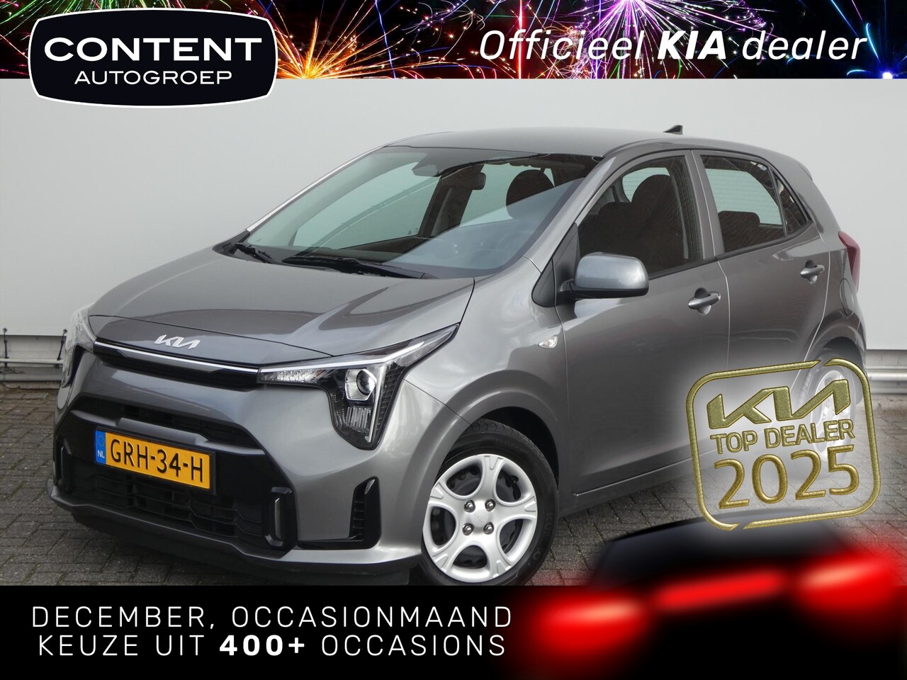 Kia Picanto - 1.0 DPi 67pk 4-zits DynamicLine | Nieuw Model! | Camera! - AutoWereld.nl