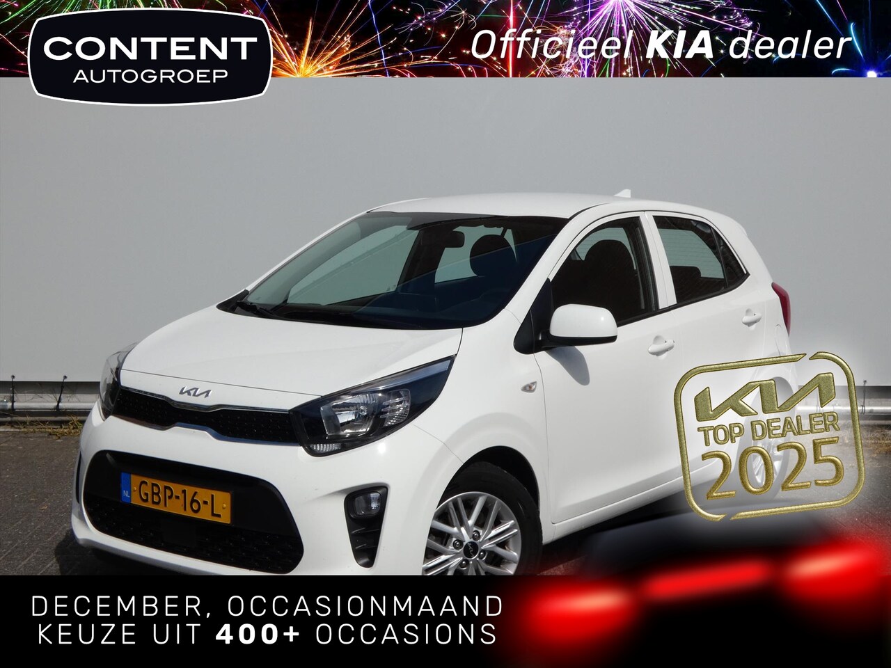 Kia Picanto - 1.0 DPi 67pk 4-zits DynamicLine | Apple Carplay | Android Auto - AutoWereld.nl