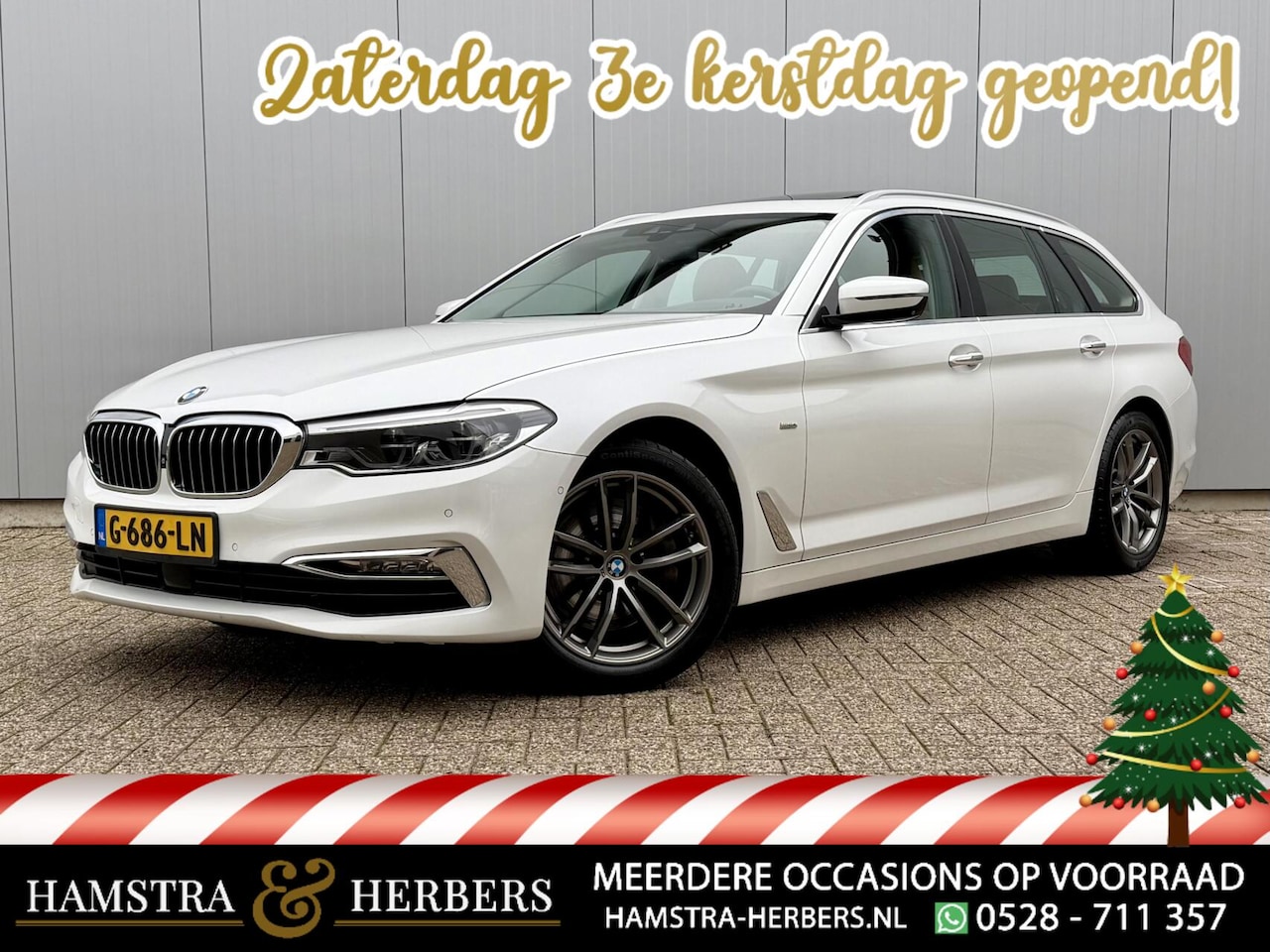 BMW 5-serie Touring - 540i xDrive High Executive wit - AutoWereld.nl