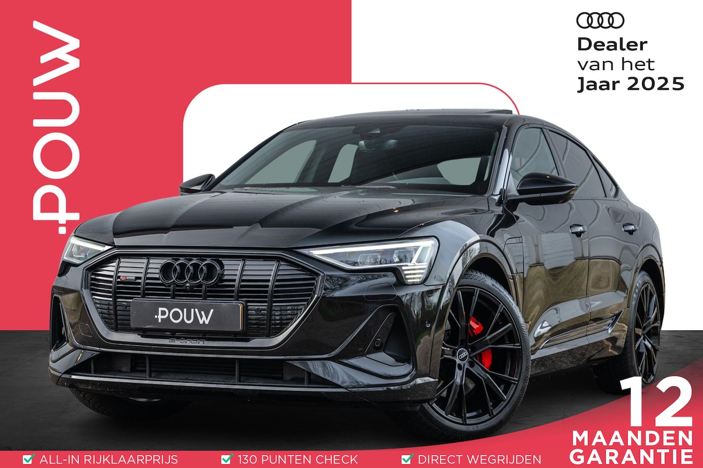 Audi e-tron Sportback - 55 Quattro 408pk S Edition 95 kWh | Panoramdak | Luchtvering | B&O | Keyless | Elek. Sport - AutoWereld.nl