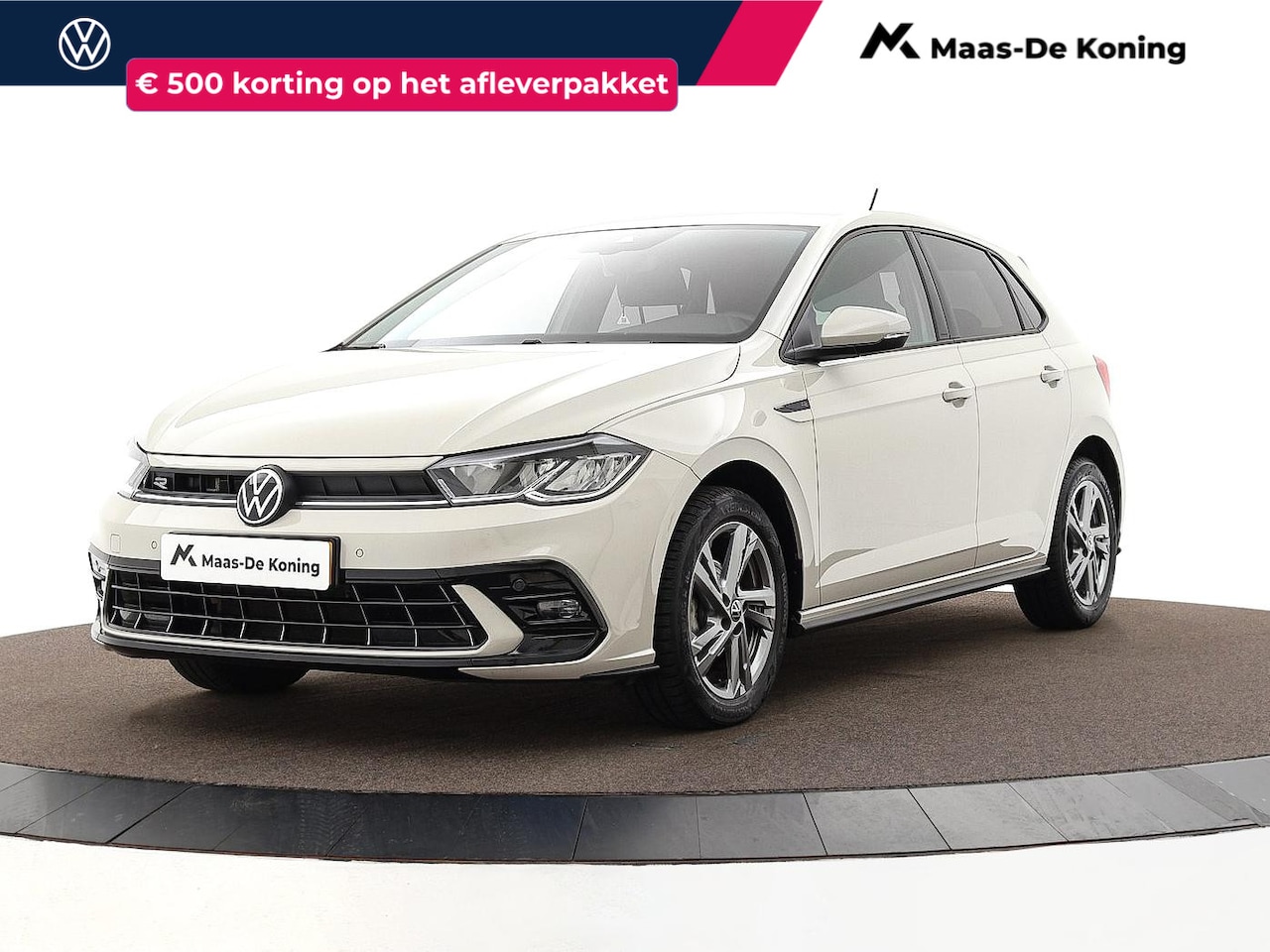 Volkswagen Polo - 1.0 TSI 95pk DSG R-Line · Apple/Android Car Play · Navigatie · P-Sensoren · ACC · Climatro - AutoWereld.nl