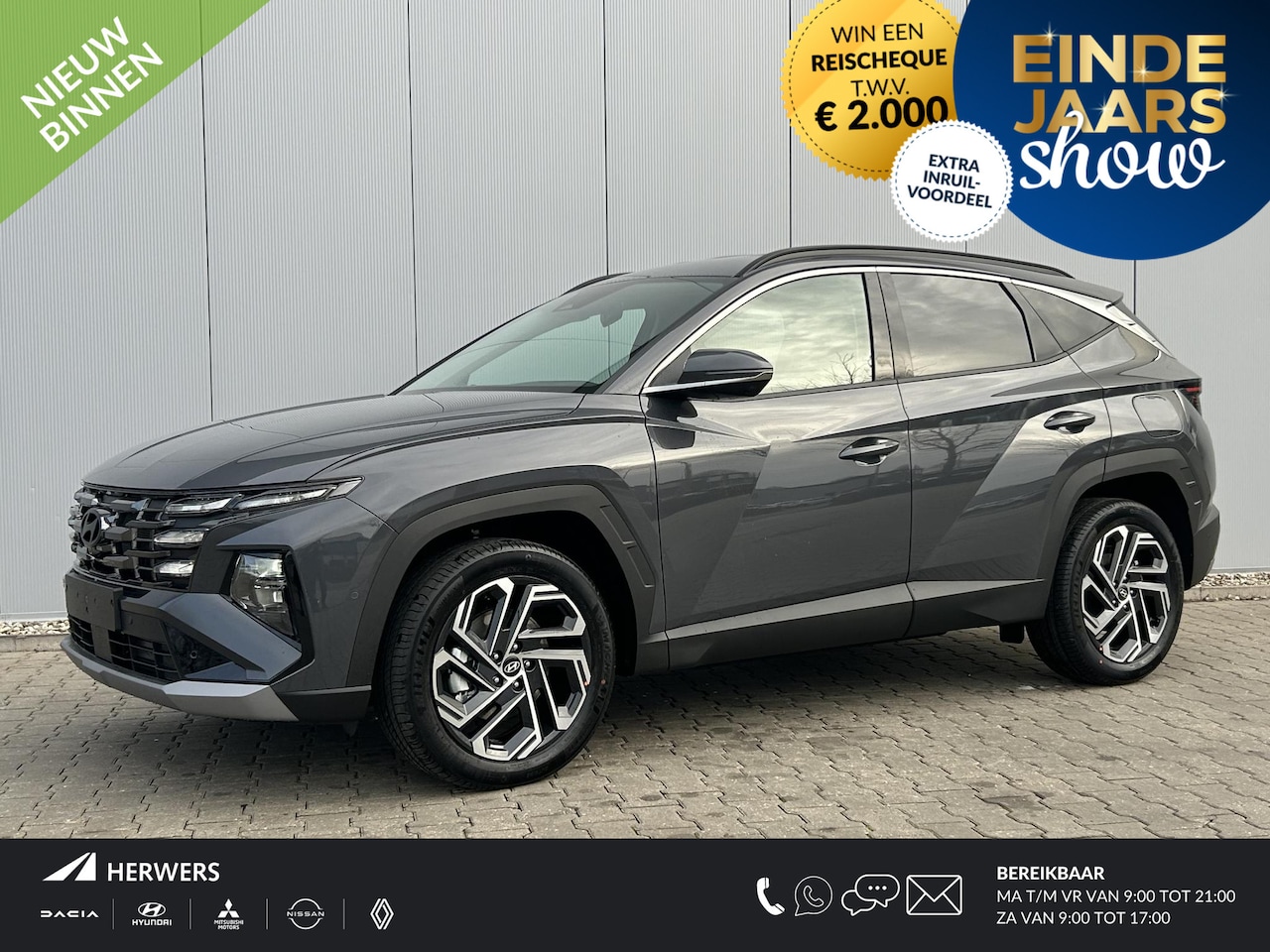 Hyundai Tucson - 1.6 T-GDI HEV Premium / 2500 Voordeel / Uit Voorraad Leverbaar / - AutoWereld.nl