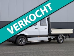 Mercedes-Benz Sprinter - DUBBELE CABINE OPEN LAADBAK CLIMA CRUISE TREKHAAK 6 ZITPLAATSEN EURO 6