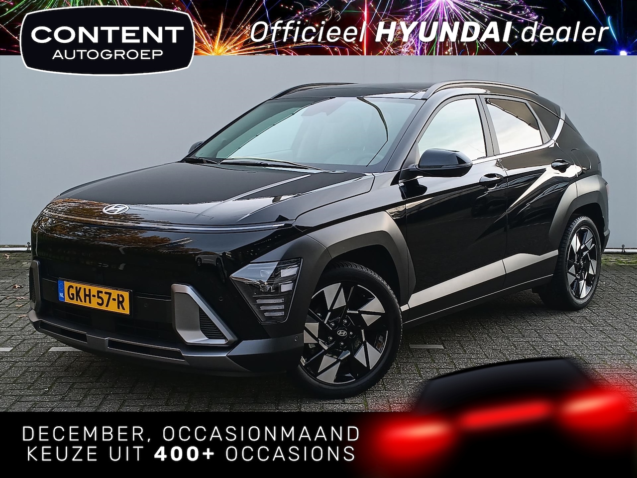 Hyundai Kona - 1.6 HEV Premium Sky | Navi | Cruise en Climate Control - AutoWereld.nl