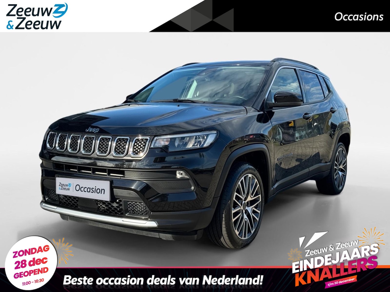 Jeep Compass - 4xe 190 Plug-in Hybrid Electric Night Eagle AT | Winter Pack | Business Pack | Schuif/Kant - AutoWereld.nl