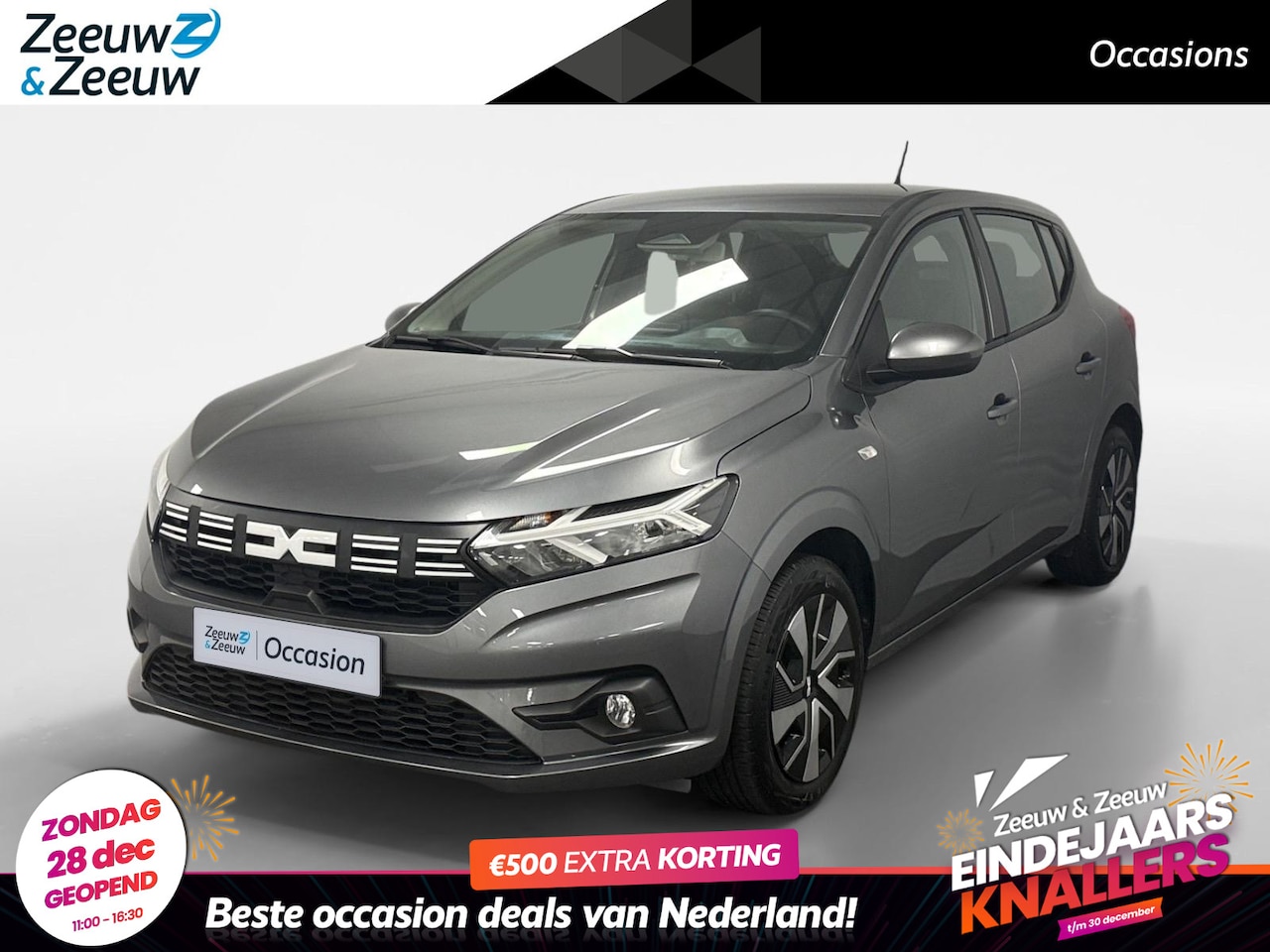 Dacia Sandero - 1.0 TCe 90 Expression NAVI PARKEERSENSOREN CRUISE CONTROLE APPLE CARPLAY ANDDROID AUTO ZEE - AutoWereld.nl