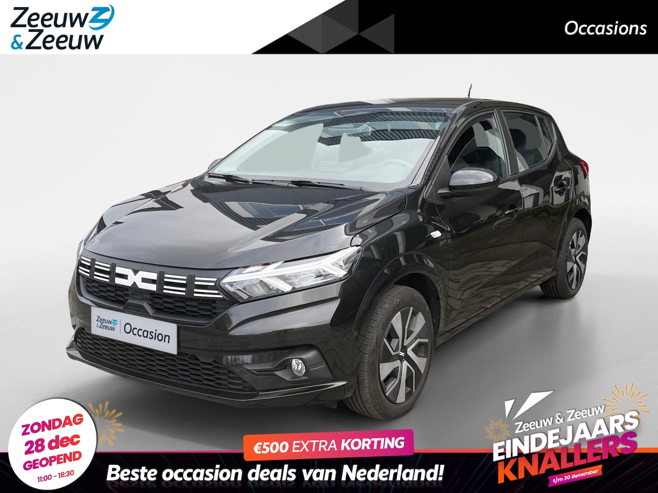 Dacia Sandero - 1.0 TCe 90 Expression AIRCO NAVIGATIE APPLE CARPLAY/ANDROID AUTO CRUISE CONTROL PARKEERSEN - AutoWereld.nl