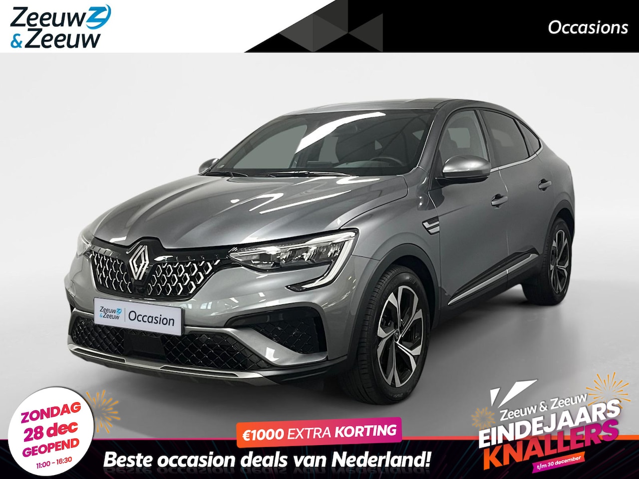 Renault Arkana - 1.6 E-Tech full hybrid 145 techno AUTOMAAT NAVI CRUISE CONTROLE AIRCO APPLE CARPLAY ANDROI - AutoWereld.nl