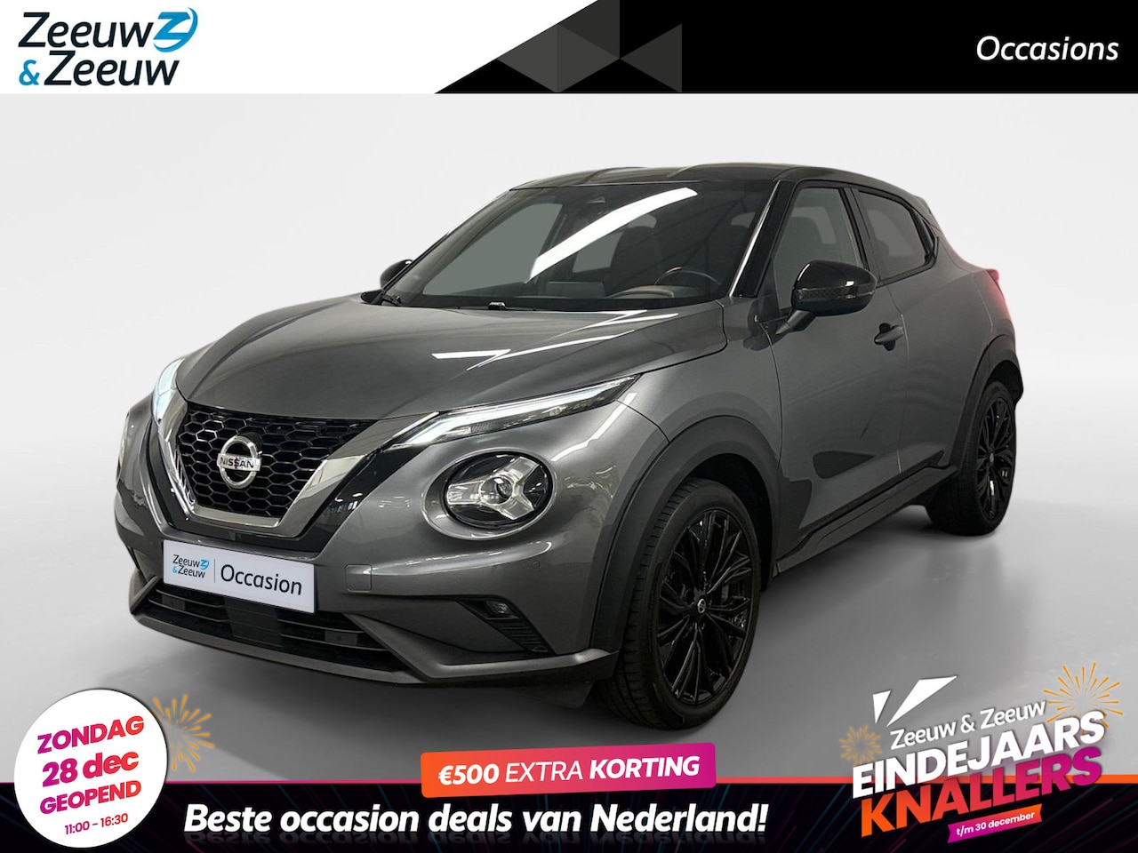 Nissan Juke - 1.0 DIG-T Enigma AUTOMAAT AIRCO CAMERA CRUISE CONTROLE STOELVERWARMING NAVI APPLE CARPLAY - AutoWereld.nl