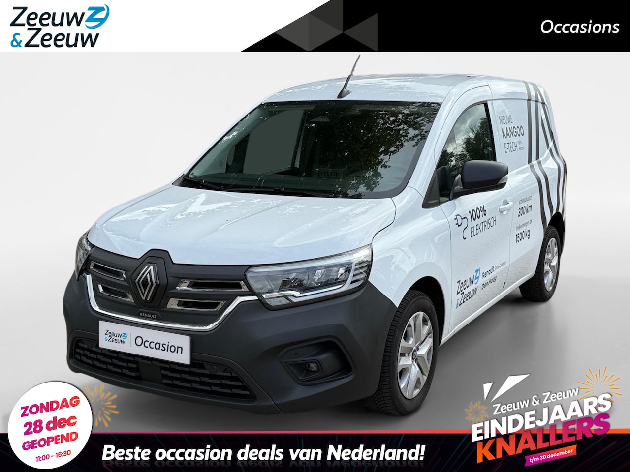 Renault Kangoo E-Tech - Extra L1 44 kWh AUTOMAAT AIRCO CAMERA PARKEERSENSOREN CRUISE CONTROLE TREKHAAK CLIMATE CON - AutoWereld.nl
