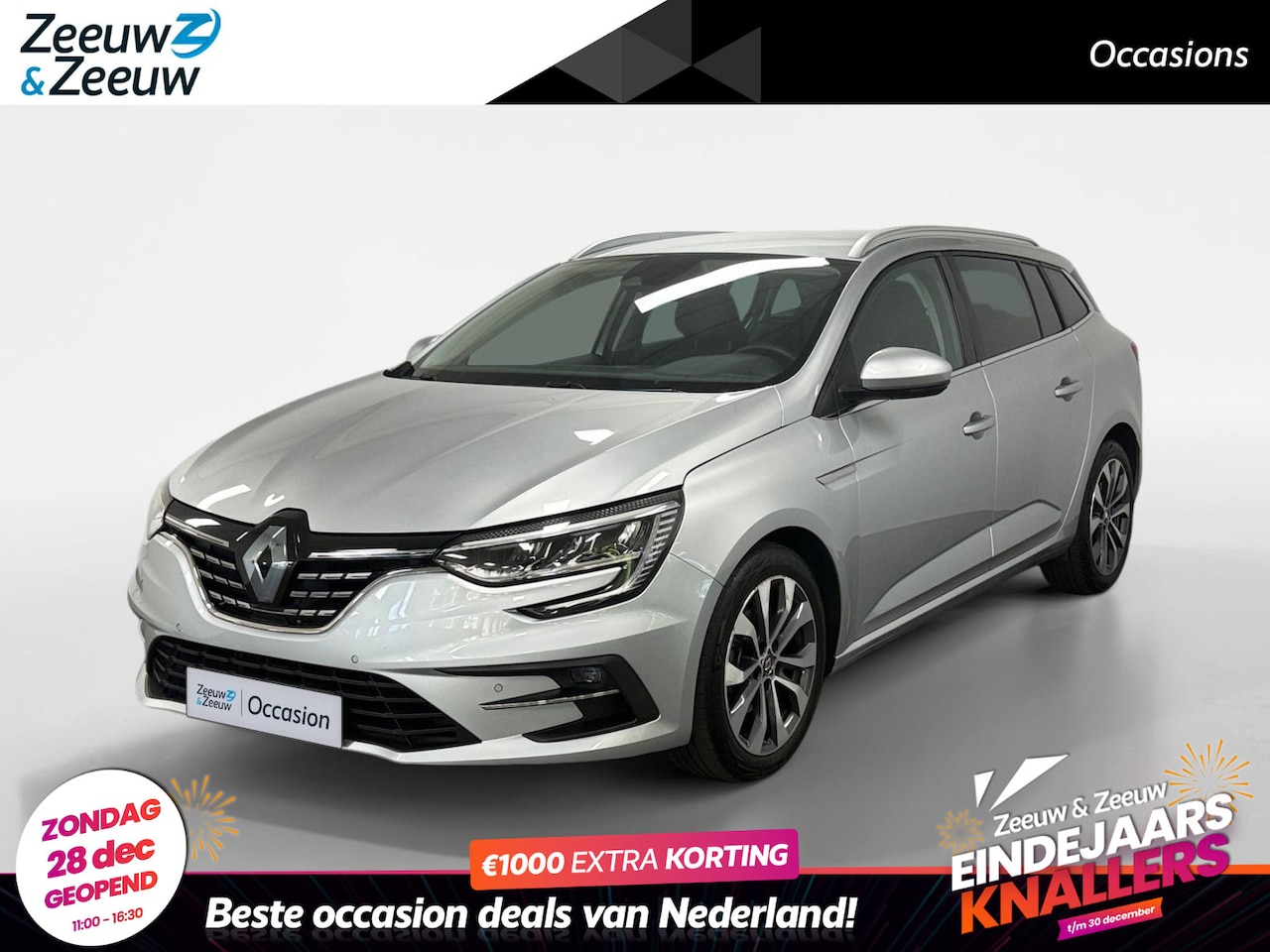 Renault Mégane Estate - 1.3 TCe 140 Techno AUTOMAAT NAVI AIRCO CAMERA PARKEERSENSOREN CRUISE CONTROLE TREKHAAK APP - AutoWereld.nl