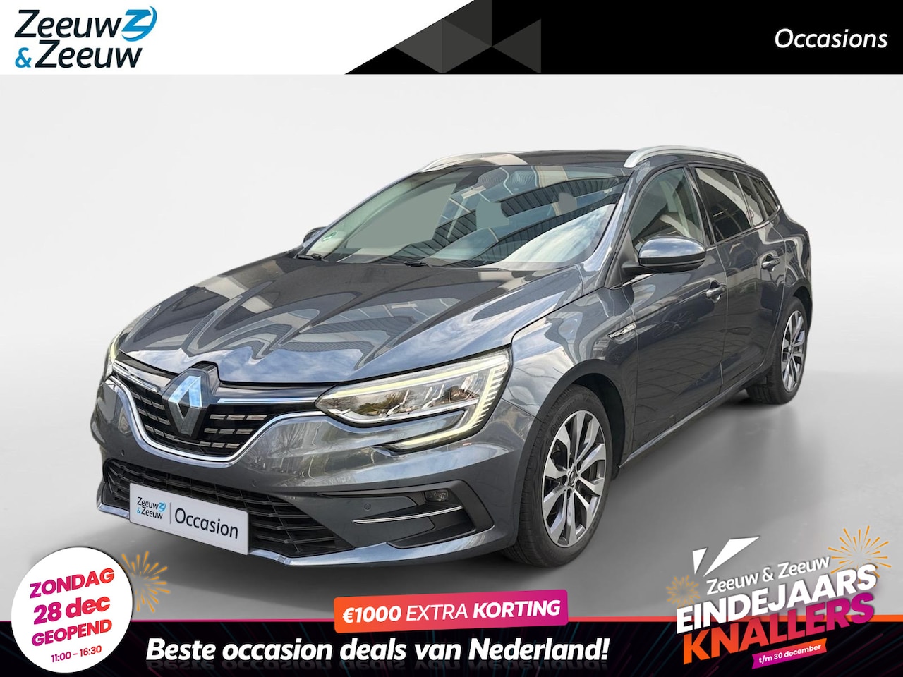 Renault Mégane Estate - 1.3 TCe 140 Techno AIRCO NAVIGATIE APPLE CARPLAY/ANDROID AUTO CRUISE CONTROL TREKHAAK ACHT - AutoWereld.nl