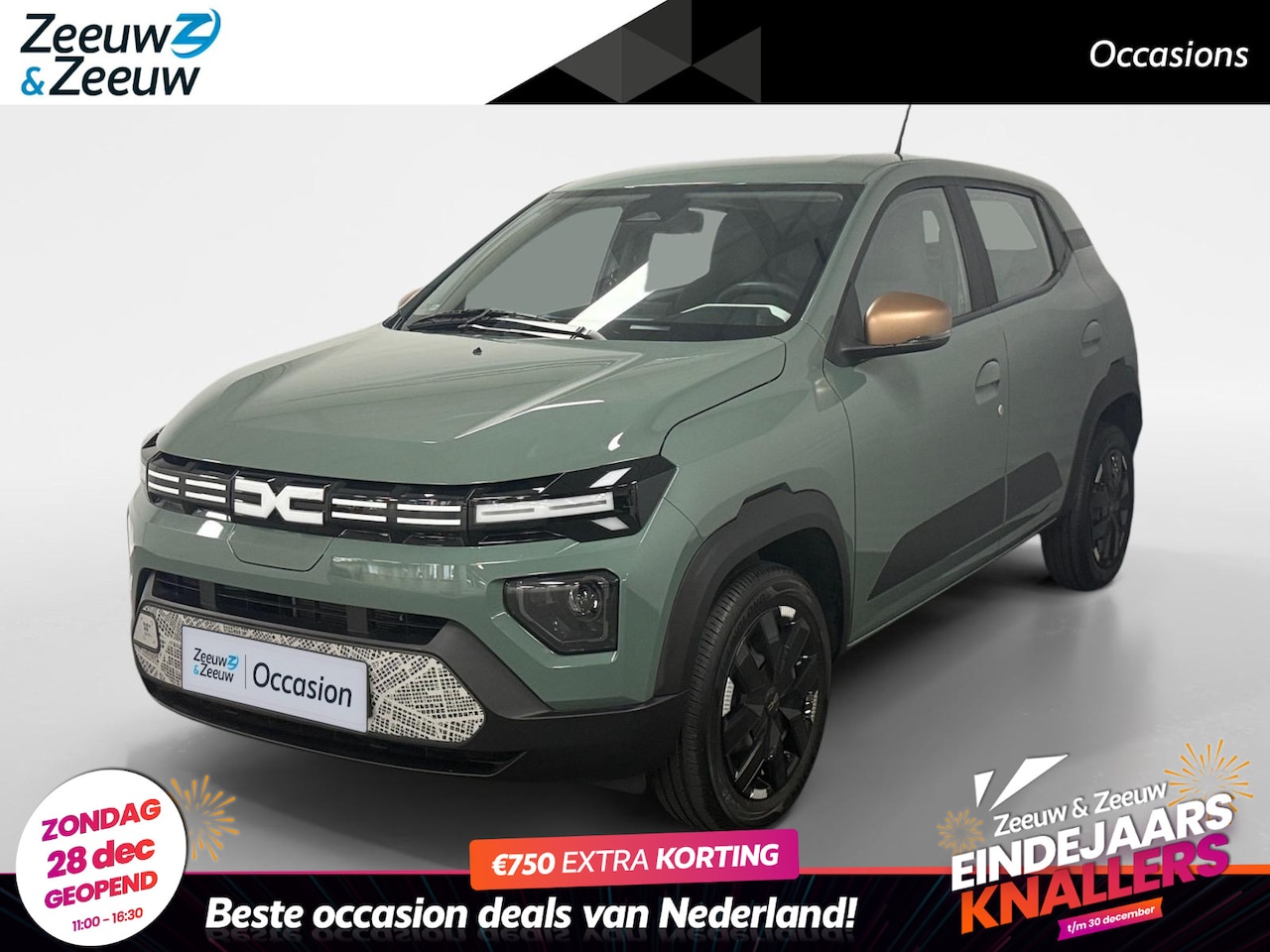 Dacia Spring - Extreme 65 26.8 kWh AIRCO APPLE CARPLAY/ANDORID AUTO ACHTERUIT RIJ CAMERA PARKEERSENSOREN - AutoWereld.nl