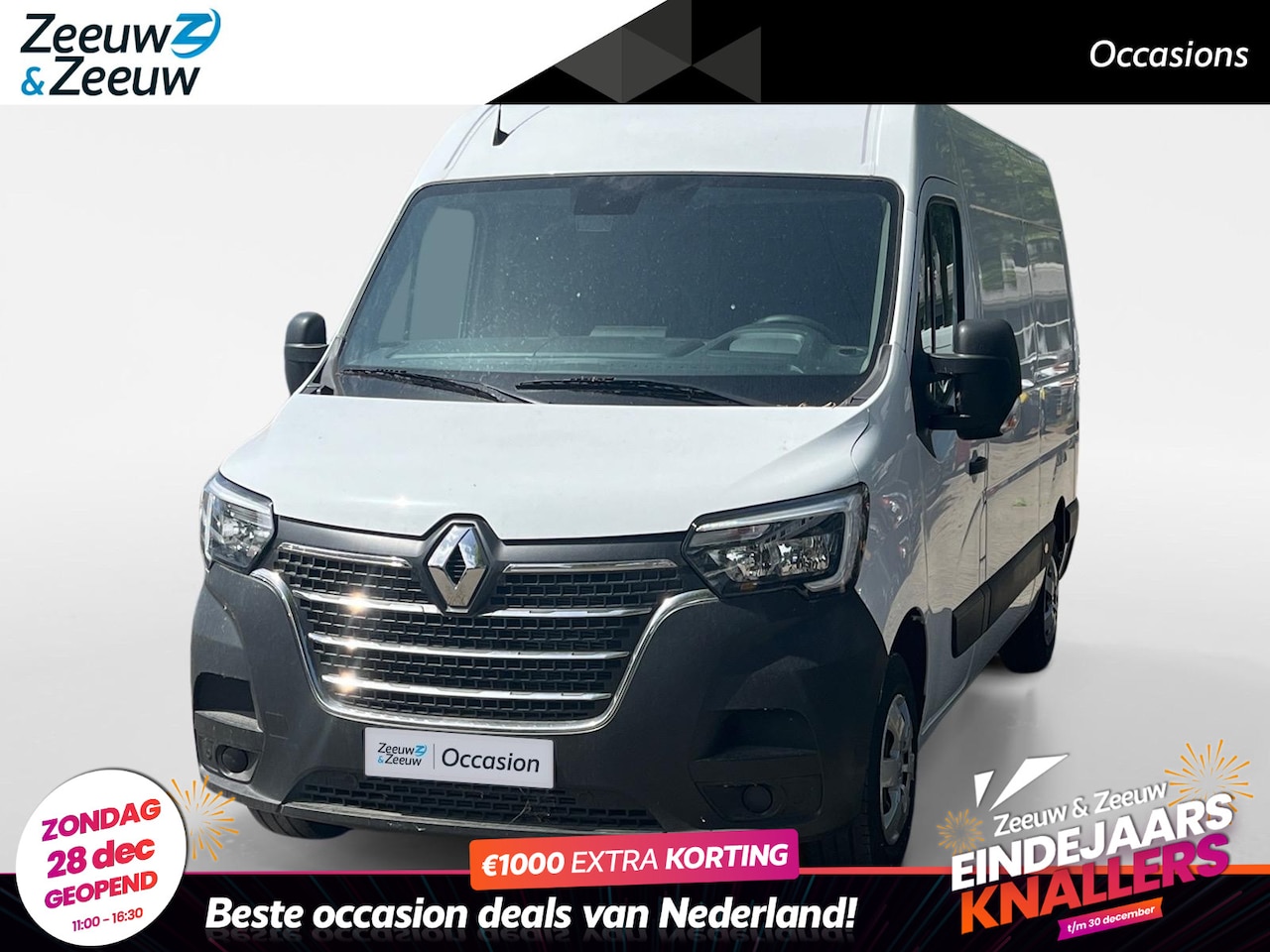 Renault Master - T33 2.3 dCi 135 L2H2 Work Edition Navi airco camera parkeersensoren cruise controle betimm - AutoWereld.nl