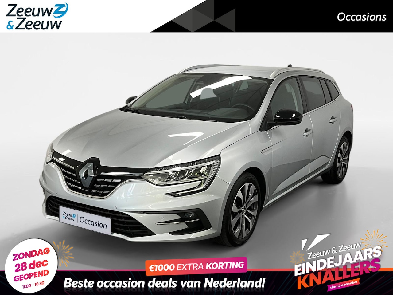 Renault Mégane Estate - 1.3 TCe 140 Techno AUTOMAAT AIRCO NAVI CRUISE CONTROLE APPLE CARPLAY ANDROID AUTO STOELVER - AutoWereld.nl