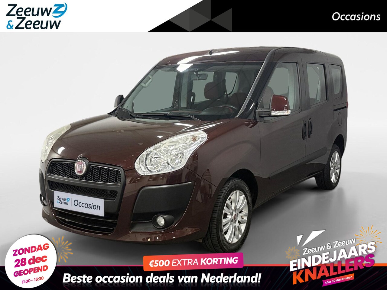 Fiat Doblò - 1.4 Emotion AIRCO CLIMATE CONTROLE LM VELGEN 2X SCHUIFDEUR ROLATORLIFT PARKEERSENSOREN ACH - AutoWereld.nl