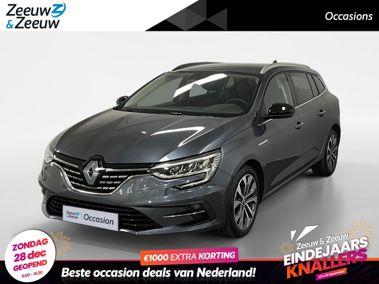 Renault Mégane Estate - 1.3 TCe 140 Techno AUTOMAAT Navi airco camera parkeersensoren cruise controle apple carpla - AutoWereld.nl