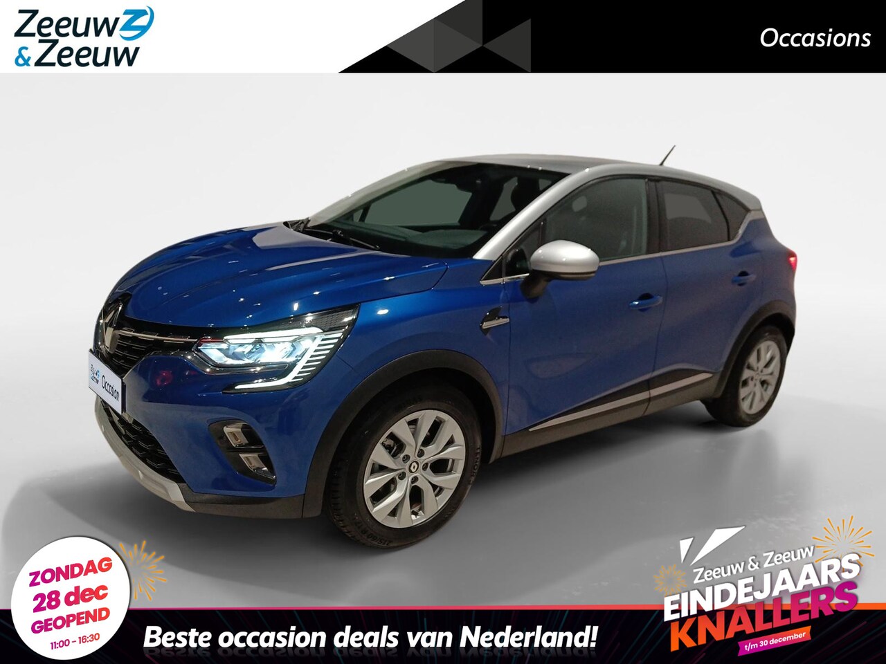Renault Captur - 1.6 E-Tech Hybrid 145 Intens *Automaat*Camera+Navi*Apple/Andoid Carplay*Climate Control - AutoWereld.nl