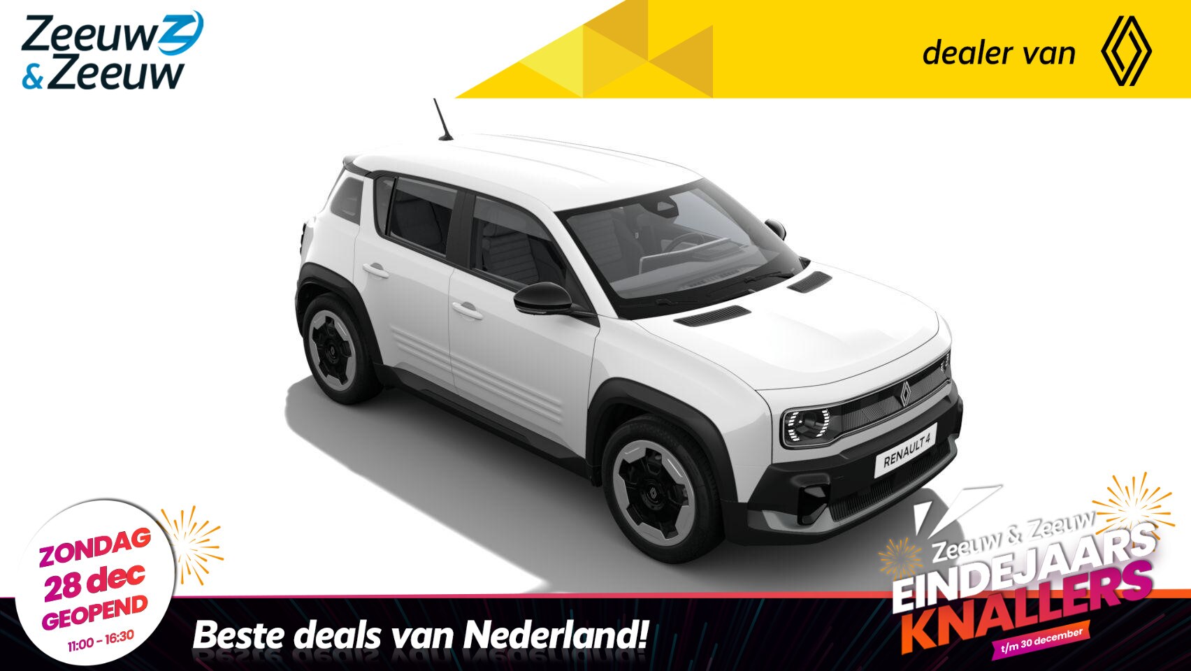 Renault 4 - comfort range evolution 52 kWh | NIEUW TE BESTELLEN NU MET €1.000,- SALE & SALE KORTING!!! - AutoWereld.nl