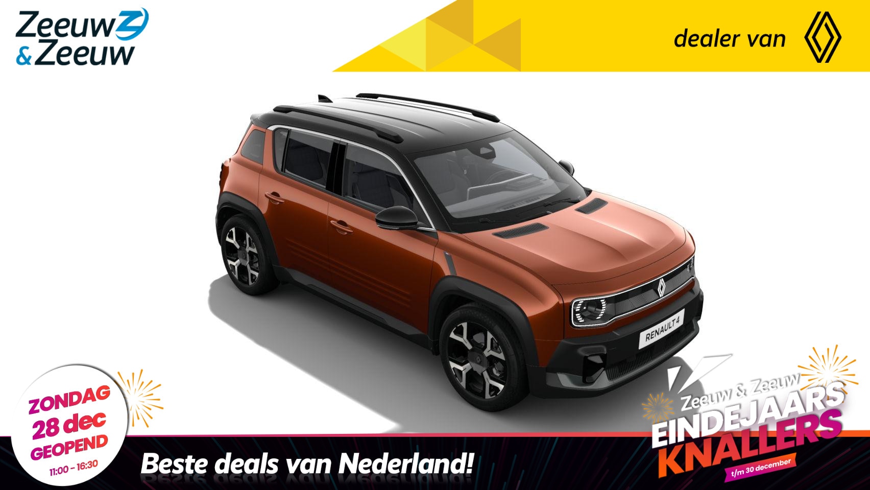 Renault 4 - comfort range techno 52 kWh | NIEUW TE BESTELLEN NU MET €1.000,- SALE & SALE KORTING!!! - AutoWereld.nl