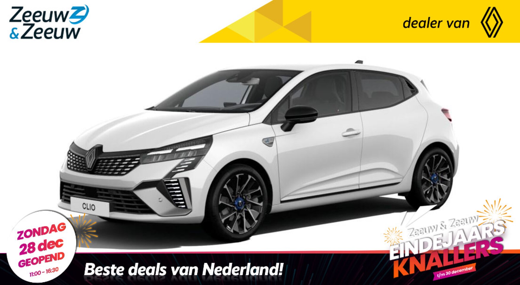 Renault Clio - 1.6 E-Tech Full Hybrid 145 esprit Alpine Uit voorraad leverbaar op is op - AutoWereld.nl