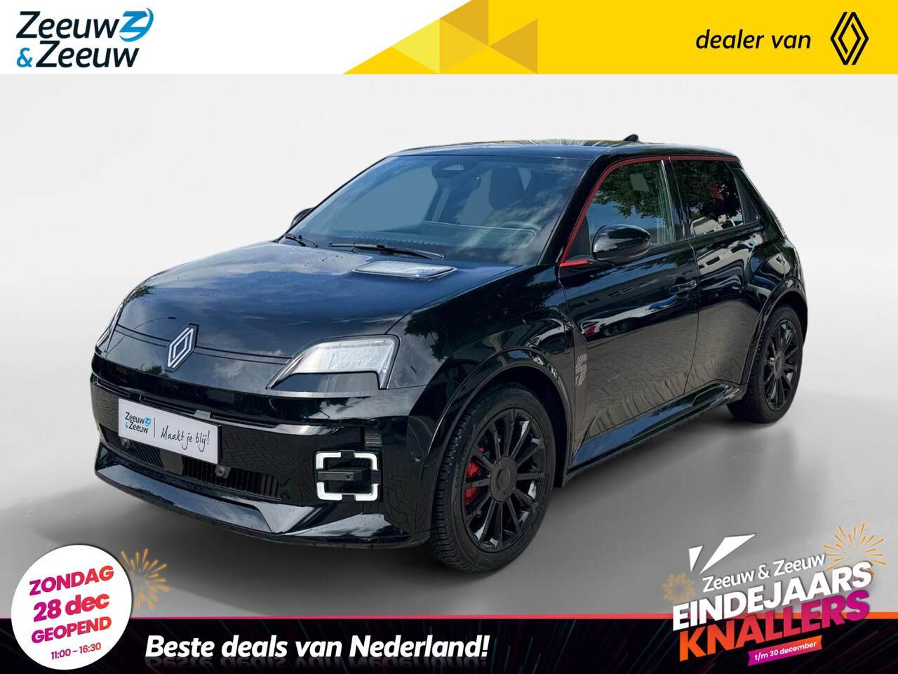 Renault 5 - comfort range iconic cinq 52 kWh | BLACK EDITION By Z&Z Binckhorst | NU TE BESTELLEN met € - AutoWereld.nl
