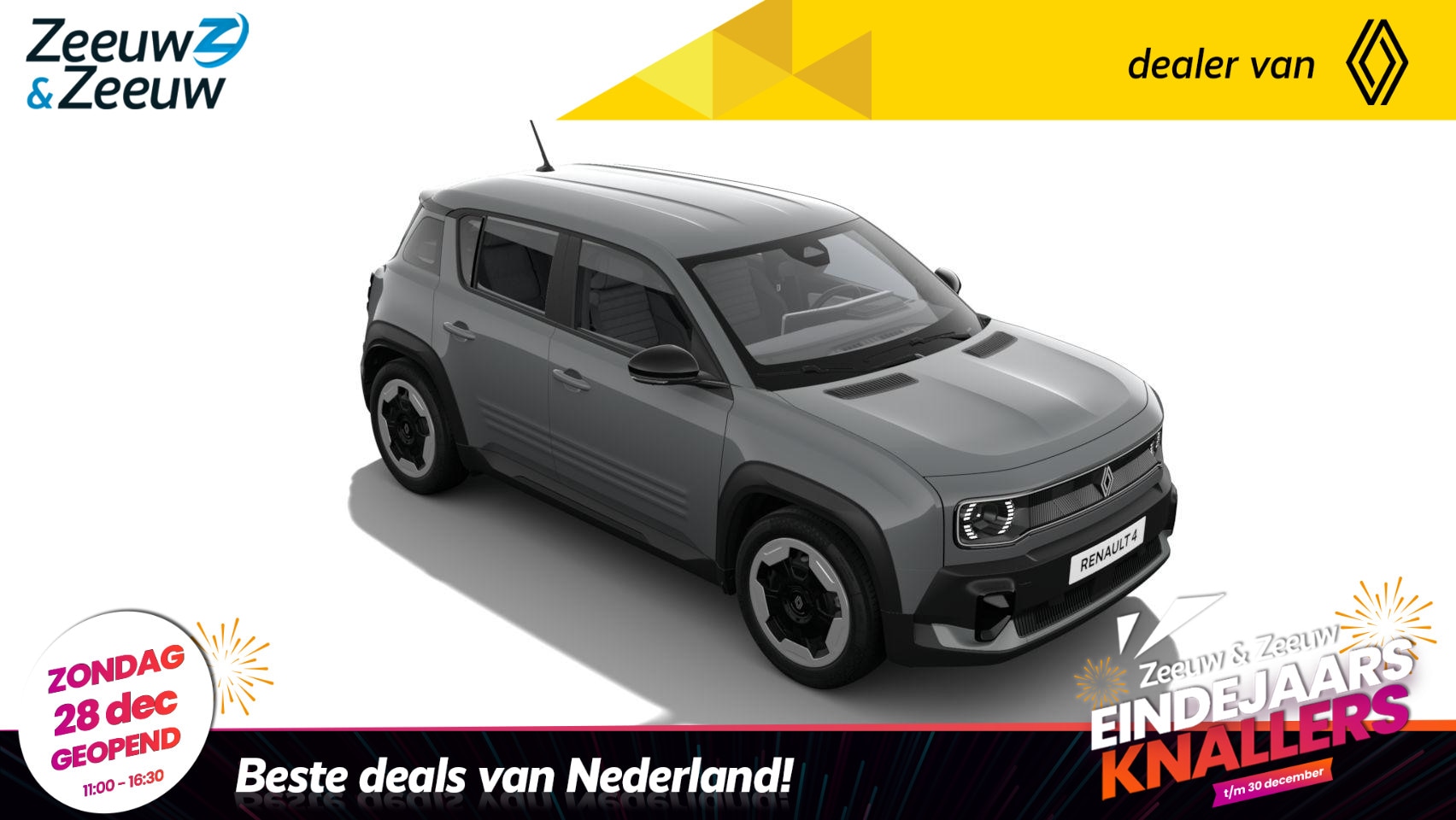 Renault 4 - comfort range evolution 52 kWh | NIEUW TE BESTELLEN NU MET €1.000,- SALE & SALE KORTING!!! - AutoWereld.nl